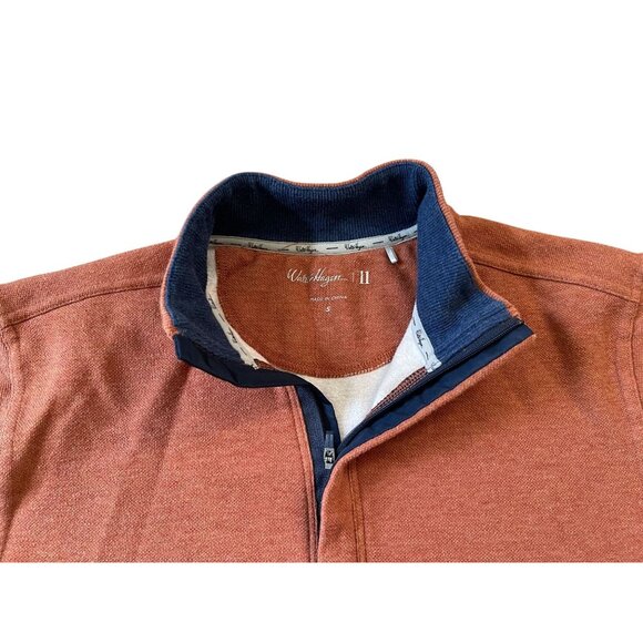 Walter Hagen Golf Sweatshirt Quarter Zip Dark Grey & Orange Mens Small - Picture 6 of 7